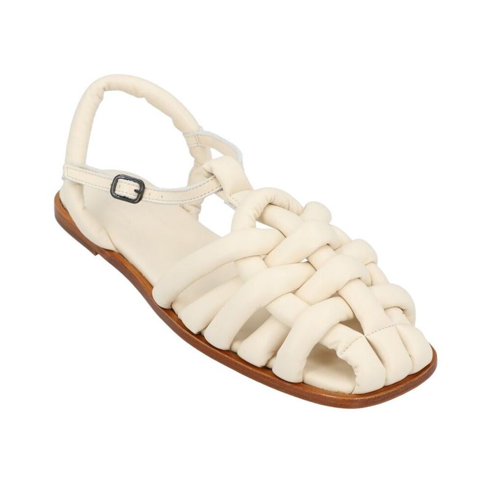 Hereu Cabersa Leather Sandal, Ivory
